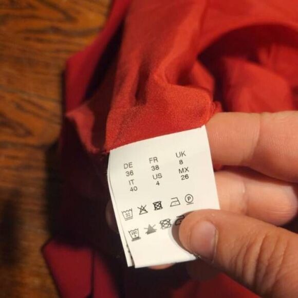 Hugo Boss Dirasana Sheath Dress In Red sz 4 - Picture 5 of 6